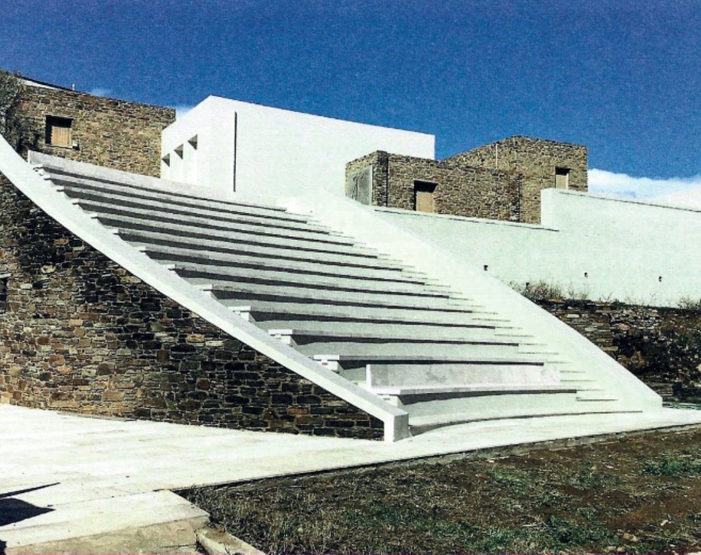 Archisearch ΤΟ ΘΕΑΤΡΟ ΠΟΥ ΣΧΕΔΙΑΣΕ Ο Μ.ΠΕΡΡΑΚΗΣ ΣΤΟ ΜΟΥΣΕΙΟ ΚΩΣΤΑ ΤΣΟΚΛΗ ΣΤΗΝ ΤΗΝΟ. ΦΩΤ._ ΑΡΧΕΙΟ Μ.ΠΕΡΡΑΚΗ.
