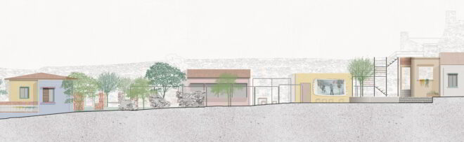 Archisearch - Symbiosis with the wall: Interventions in a neighborhood of 