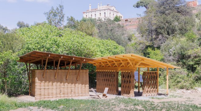 Archisearch - IAAC Expands its 3D-Printed Forest Campus with a New Experimental Earth Structure