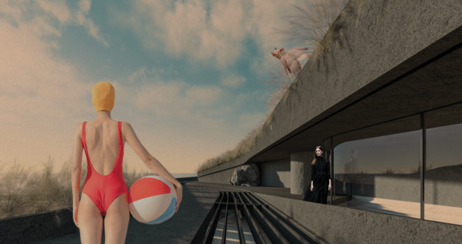 Archisearch - Ασύμβατες γειτνιάσεις_Σημειολογικοί δεσμοί. Κολυμβητήριο στα Καλάβρυτα | Διπλωματική Εργασία από τον Νίκο Γκρίντζο