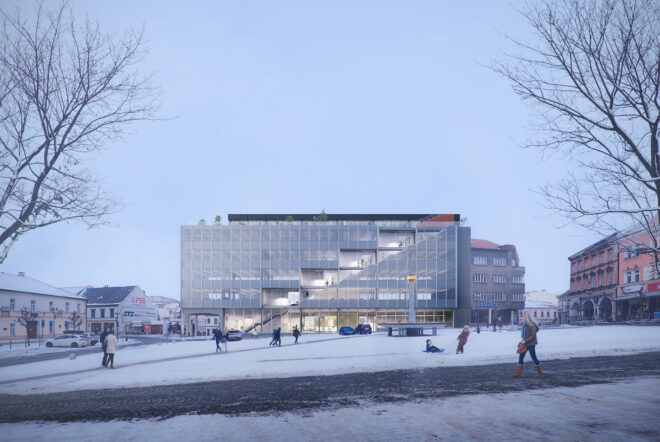 Archisearch - GRUPPA STUDIO and ANAGRAM A-U win first prize in the competition for the reconstruction of the Town Hall in Přerov, Czech Republic