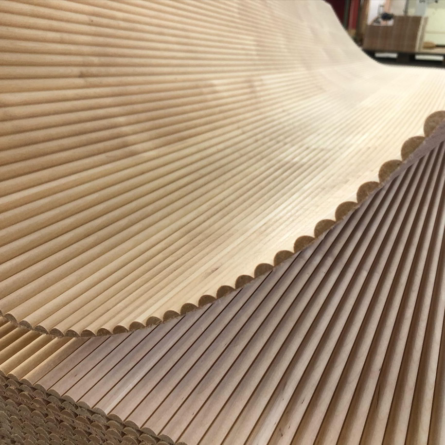 Archisearch El Top presents Latho, components 3D wooden milled panels