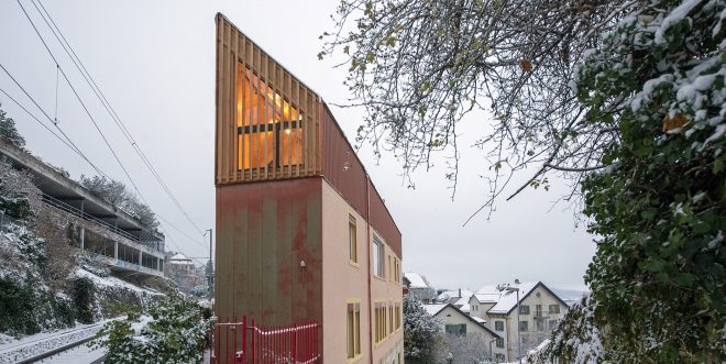 Archisearch - More With Less: Sara Gelibter Delivers a Landmark “House on a House” in Switzerland’s Biel-Bienne Village on a Tight Budget
