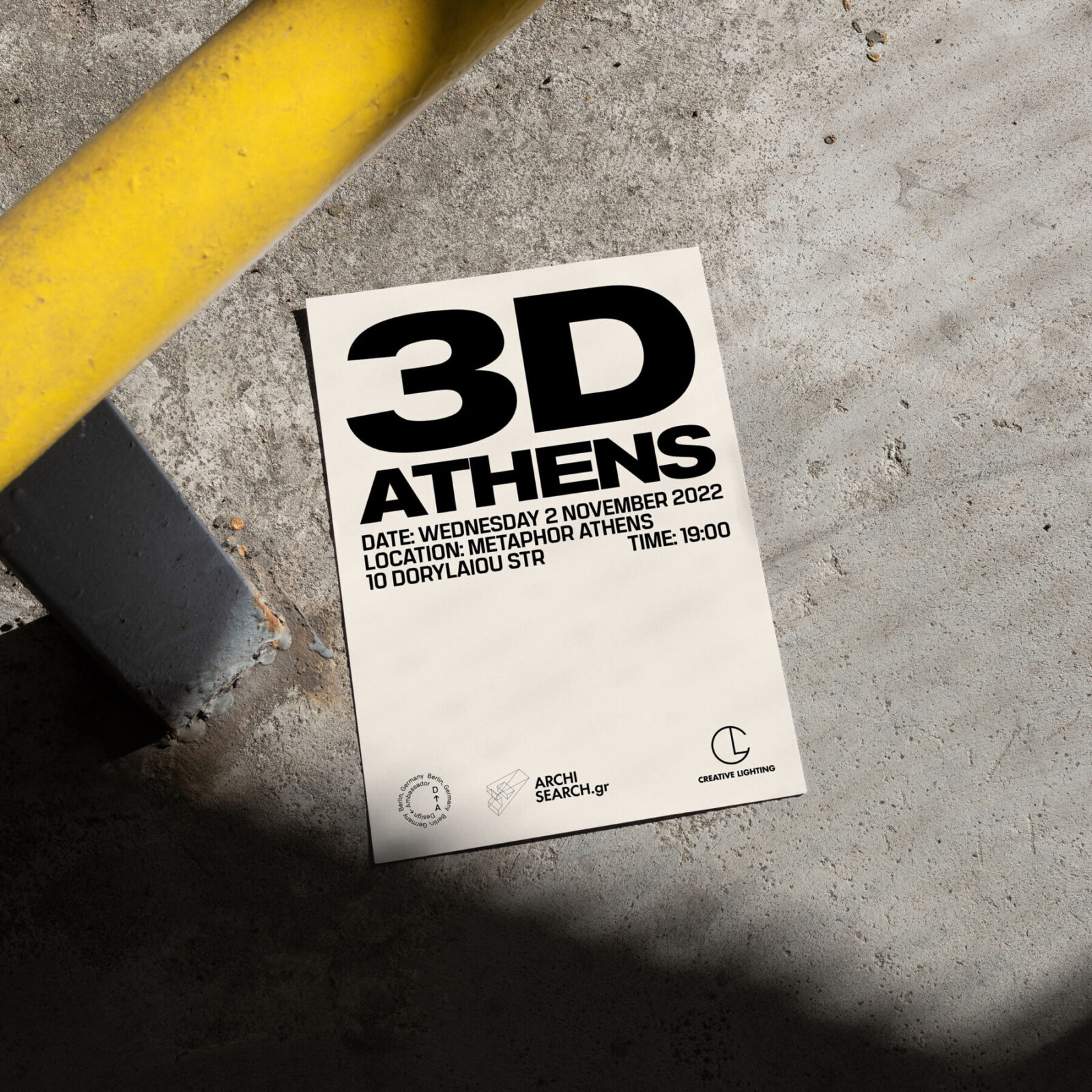 Archisearch 3D MEETUP ATHENS at Metaphor Athens by Design Ambassador & Creative Lighting