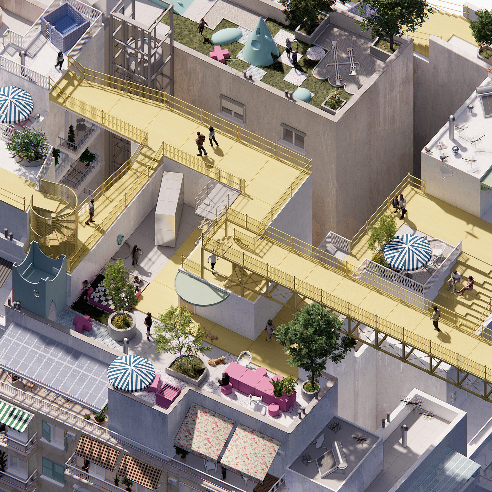 Archisearch The Image of the City: 4 student works on how everyday life shapes urban space from the skyline to the ground