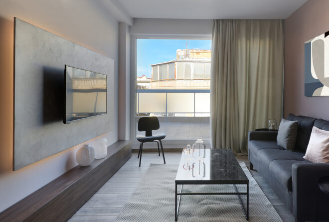 Archisearch - eNJOY architects transformed an old abandoned commercial space to Penthouse apartments.