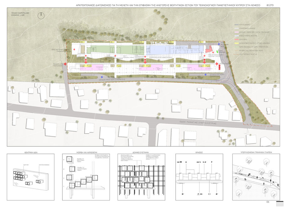 Archisearch Solon Xenopoulos & Eleni Hadjinicolaou Architects in collaboration with architect Apostolos Panos win Commendation in the international architectural competition for TEPAK student housing in Limassol, Cyprus