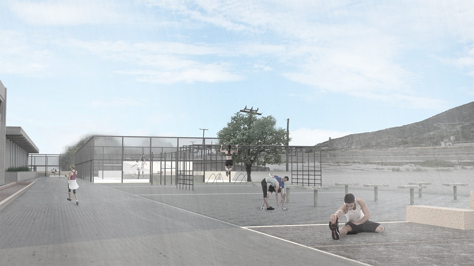 Archisearch Former Farmers’ Market Facilities in Neapoli: Creation of a Sports Center in the Municipality of Volos|Diploma thesis by Georgia Ntoutsi