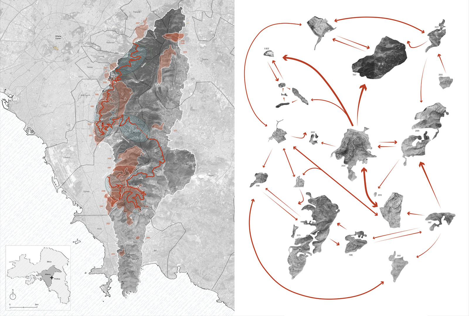 Archisearch Flourishing through the Ashes: Mount Ymitos as a Landscape Ruin by Alexandra Souvatzi | Winner of the Student Dissertation Award of the Landscape Institute 2022