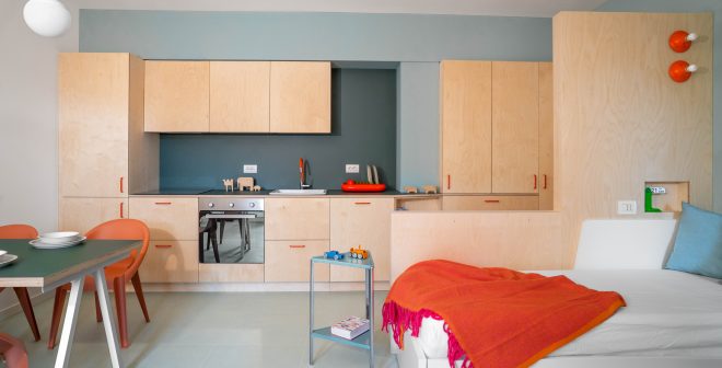 Archisearch - Microscale: LATER Reimagines Compact Interiors with Color and Flexibility