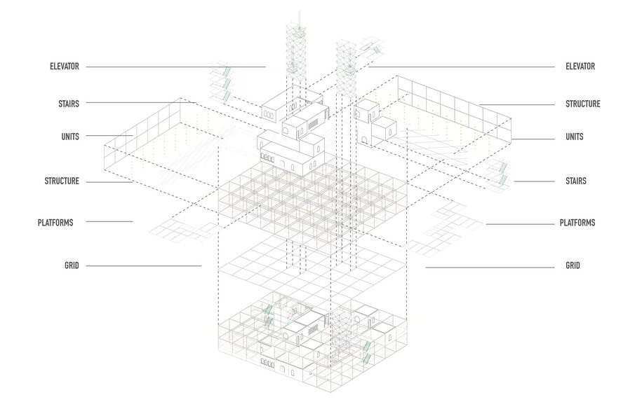 Archisearch Vertical Village - Domestic Space |  Pandemic Architecture Top50