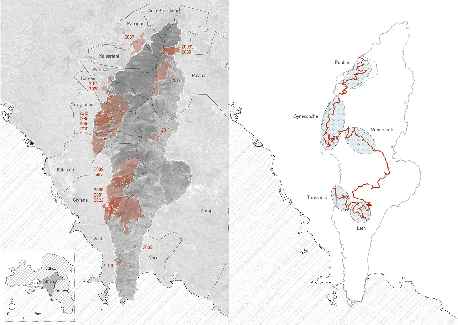 Archisearch Flourishing through the Ashes: Mount Ymitos as a Landscape Ruin by Alexandra Souvatzi | Winner of the Student Dissertation Award of the Landscape Institute 2022