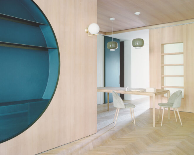 Archisearch - Olbos Studio renovates a high-end Milanese apartment in a post-modern building