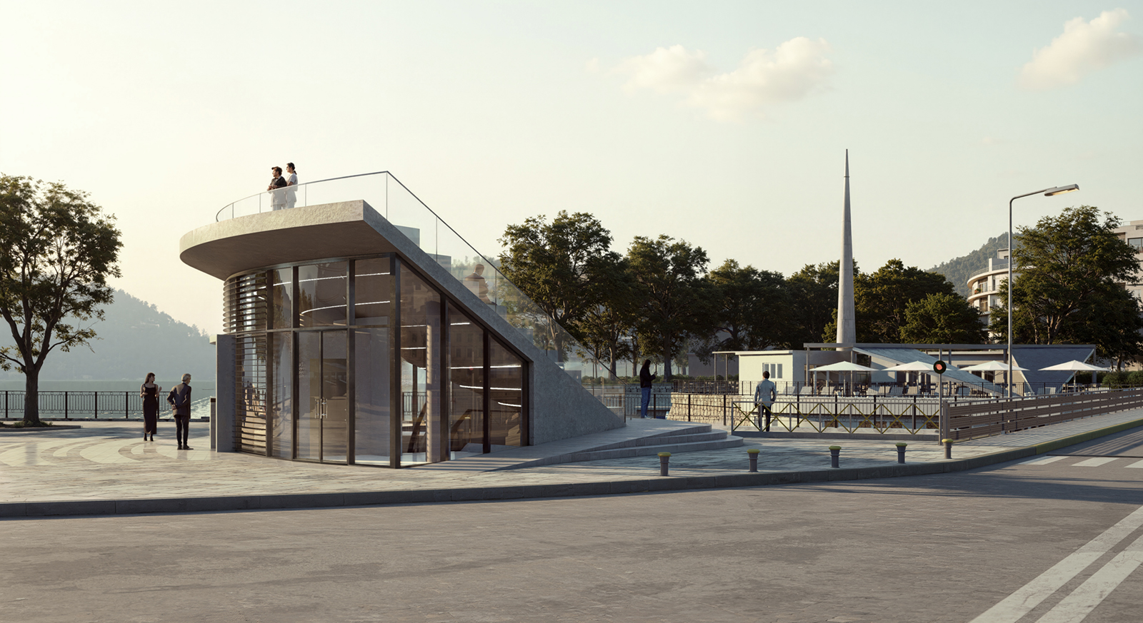 Archisearch Waterfront Terraces: A Public Roofscape Cultural Center in Chalkida, Euboea, Greece by Varvara Christopoulou Architecture