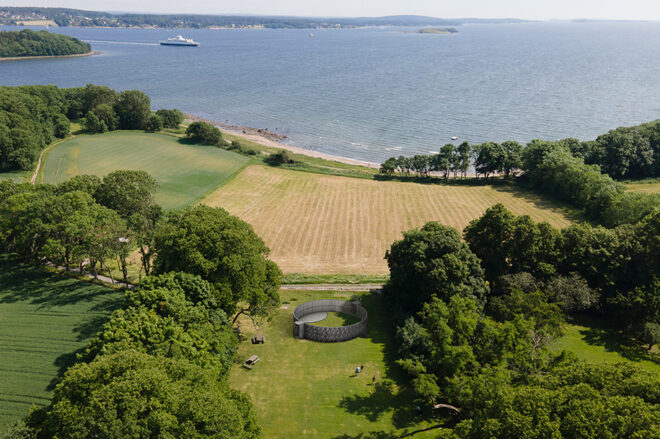 Archisearch - Platform Pavilion -  Stairs Pavilion - Cylinder Pavilion: M11 hosts three temporary architectural structures on the island of Jeløya in Norway | S-AR