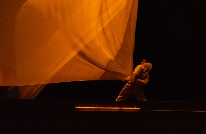 Archisearch - Medusa: a play in several acts between a crane, a veil, and a group of dancers | by collectif xenia