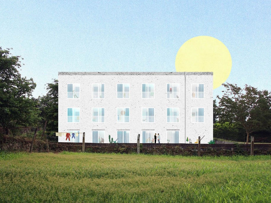 abragão, penafiel, Portugal, 2018, old factory, social housing, Fala Atelier