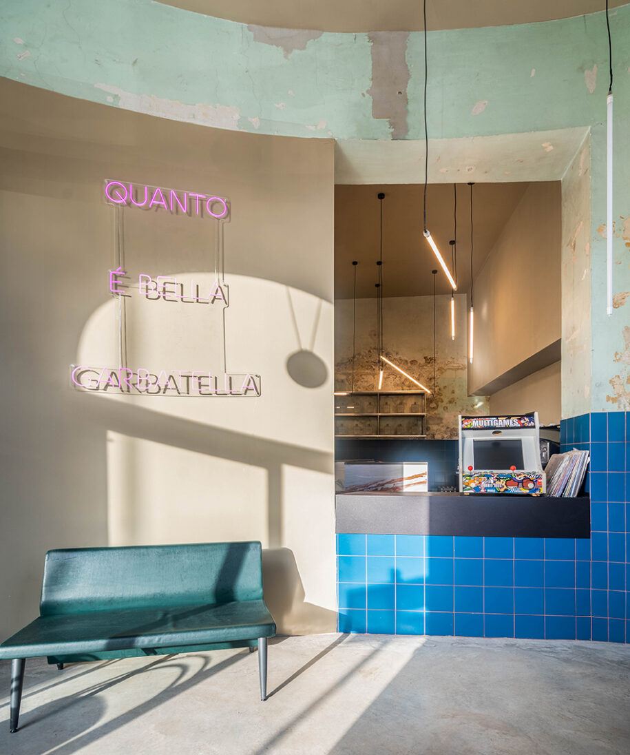 Archisearch STUDIOTAMAT completes the new restaurant TRE DE TUTTO in Rome: how beautiful Garbatella is!