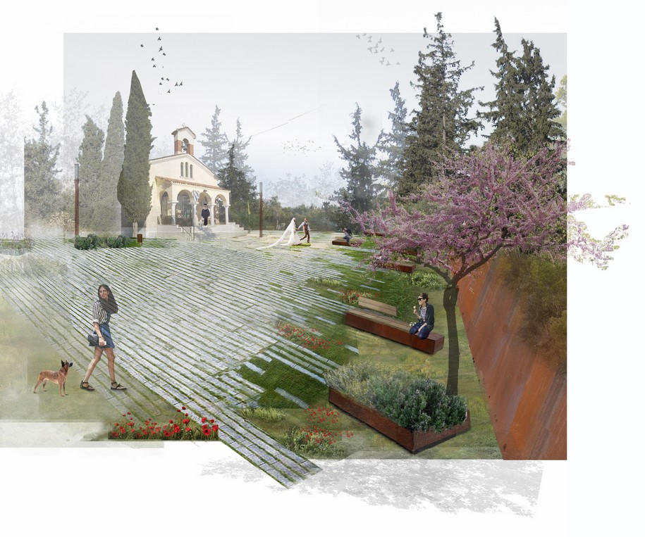 park, regeneration, reuse, cmetery, Neapoli, Athens, topio7, competition, 1st prize, landscape, διαγωνισμός, Νίκαια, Νεάπολη, Katerina Andritsou, Panita Karamanea, Thanasis Polyzoidis