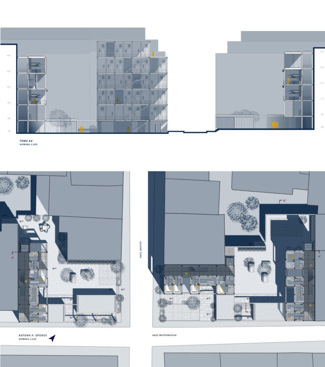 Archisearch Un_Box the Nomad: System of ephemeral housing units along the z-axis | Diploma Thesis by Athina Athanasiou & Melina Tsagkareli