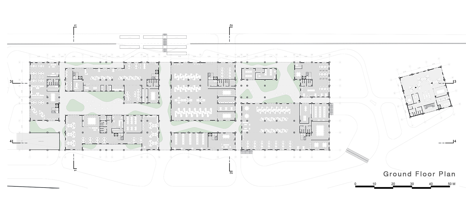 Archisearch Architectural competition “New EYDAP water supply company headquarters in Galatsi” proposal by PLINTHOS Architects