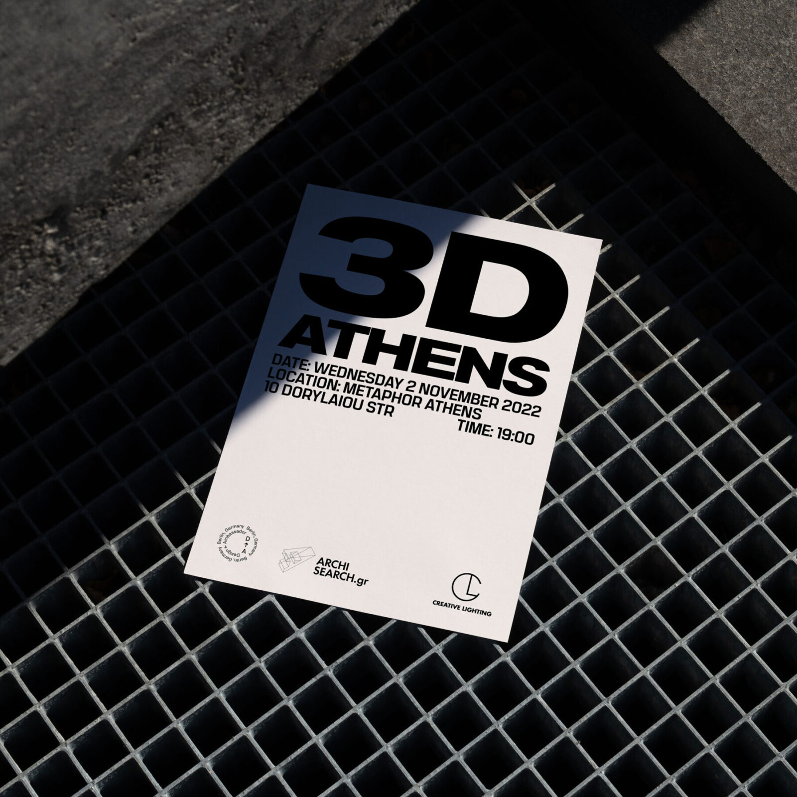 Archisearch 3D MEETUP ATHENS at Metaphor Athens by Design Ambassador & Creative Lighting