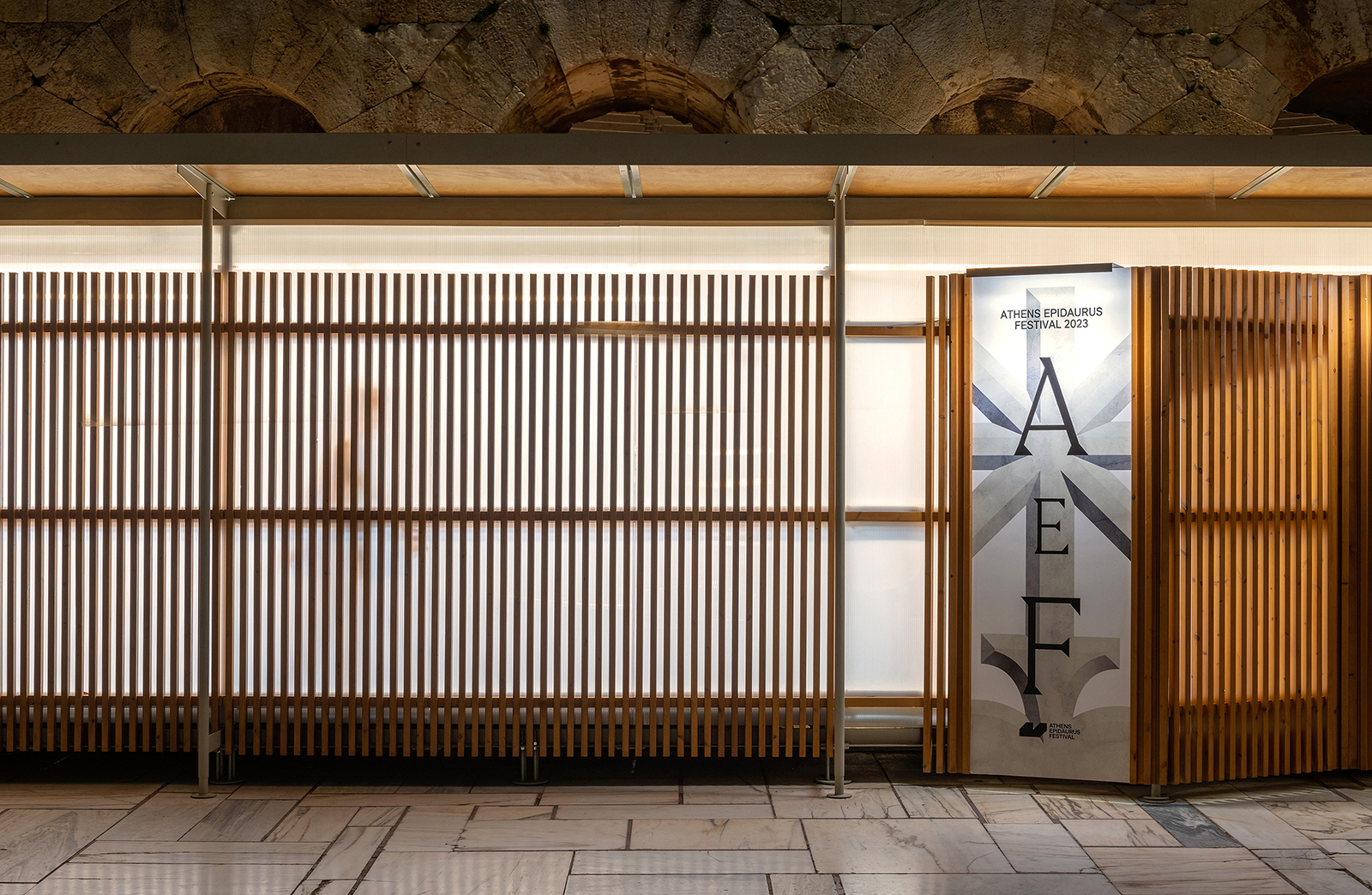 Archisearch A Series of Ephemeral Demountable Pavilions for the Odeon of Herodes Atticus | FLUX Office