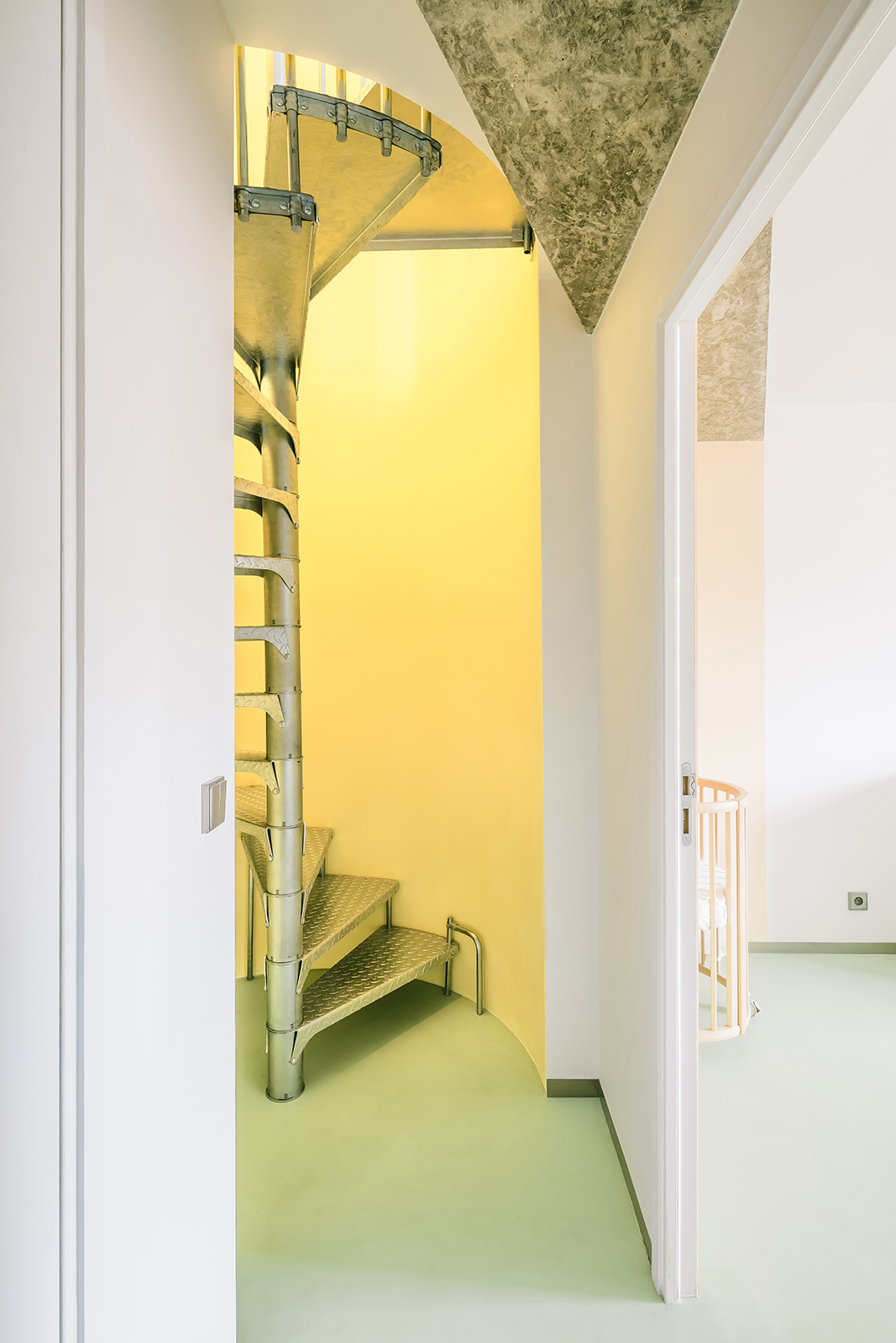 Archisearch Architecture in Colour: Gruit Transforms Two Existing Apartments into a 100 m² Duplex Through Yellows and Blues in Bagnolet, France