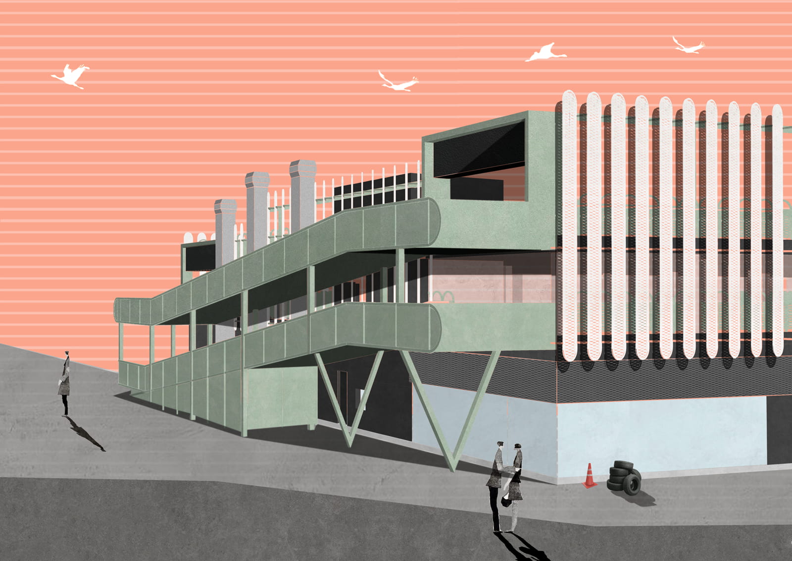 Archisearch OOIIO Reimagines Industrial Architecture with the Leganés Auto Center in Madrid