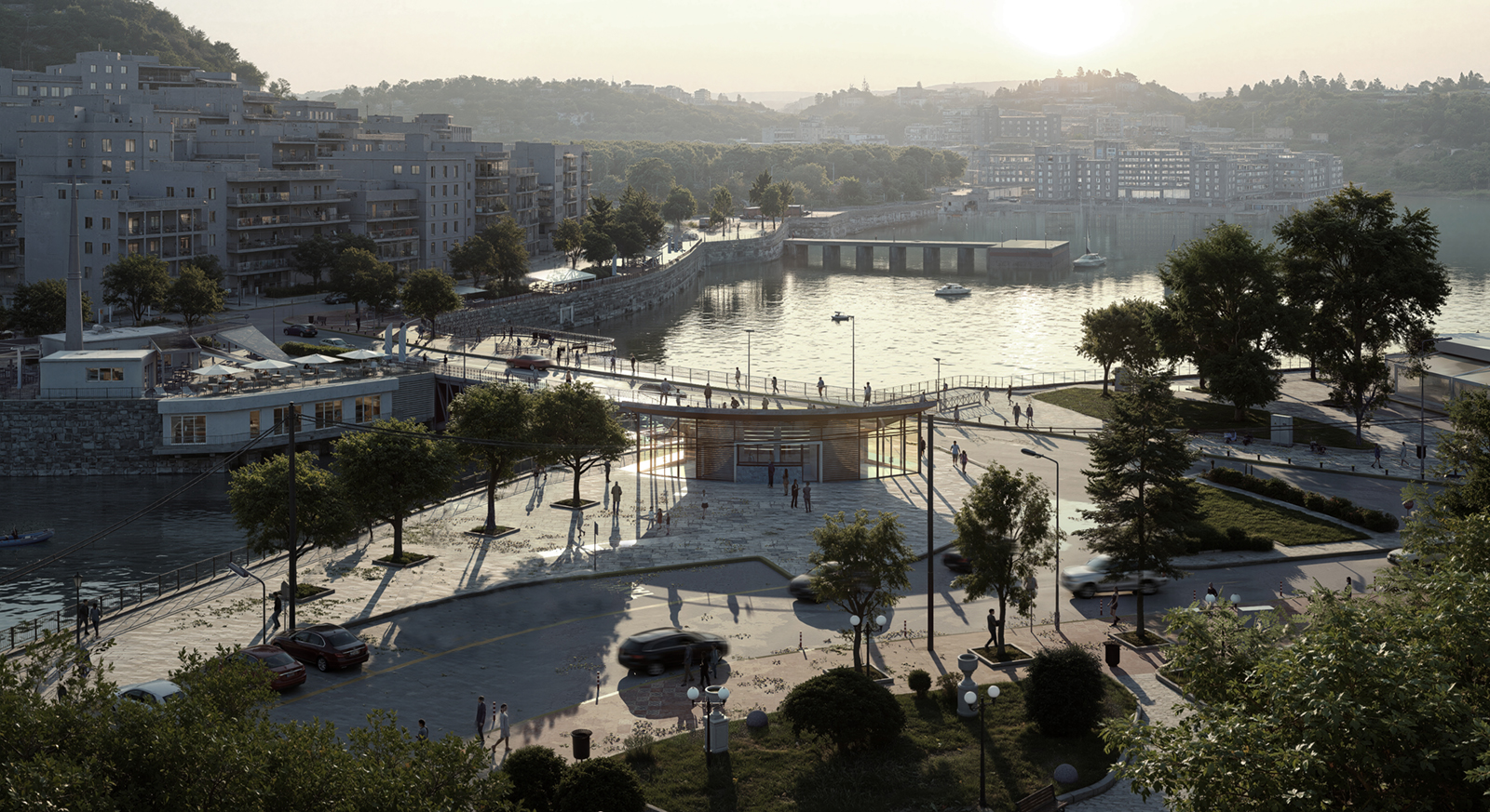 Archisearch Waterfront Terraces: A Public Roofscape Cultural Center in Chalkida, Euboea, Greece by Varvara Christopoulou Architecture