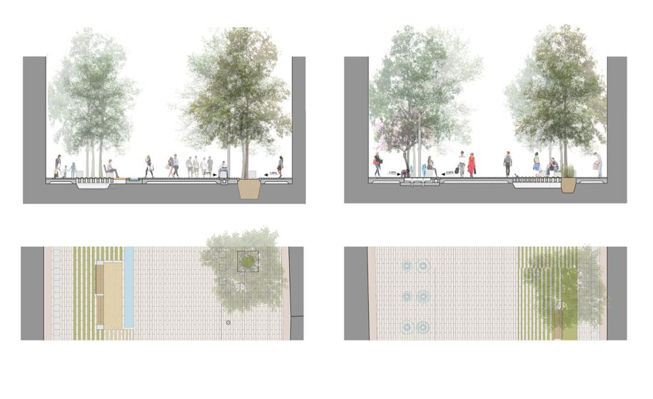 Archisearch Topio7 architects & architect Dimitris Poulios win 2nd prize at the Architectural Ideas Competition for the Regeneration of the pedestrian network of the city of Katerini