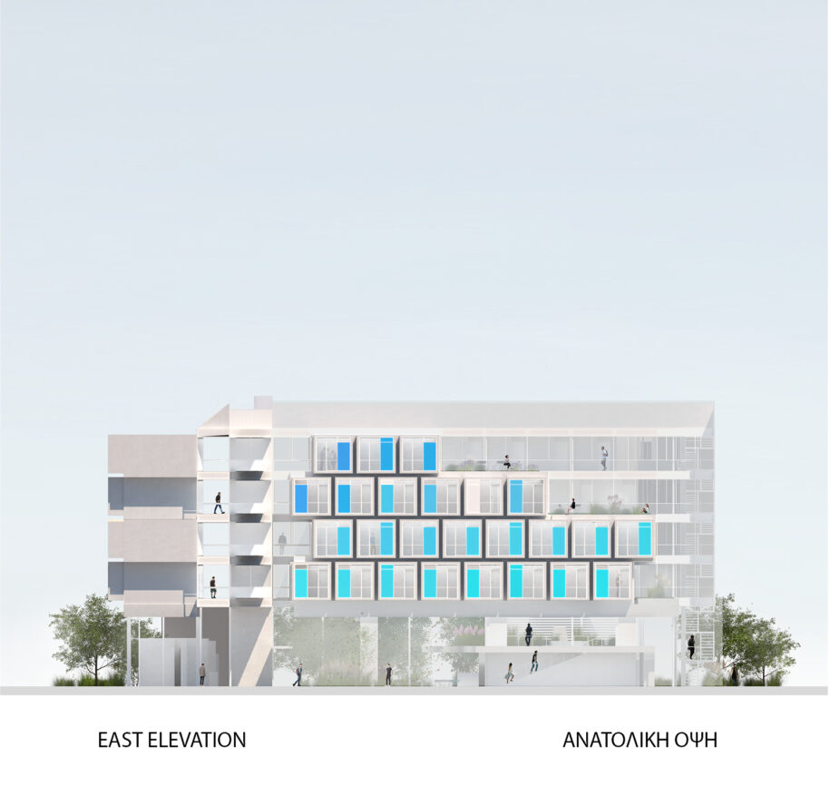 Archisearch Solon Xenopoulos & Eleni Hadjinicolaou Architects in collaboration with architect Apostolos Panos win Commendation in the international architectural competition for TEPAK student housing in Limassol, Cyprus