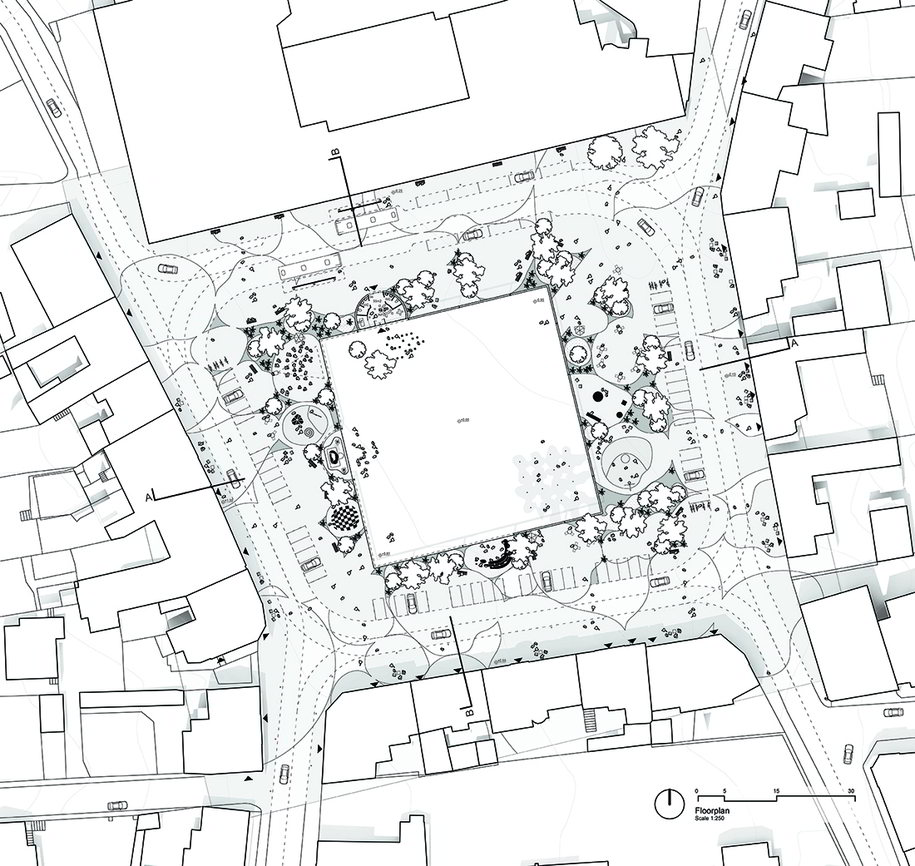 Archisearch Urban-rural frame for Zbraslav Square in Prague Competition | Architects for Urbanity propose