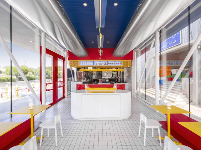 Archisearch - WEFT balances nostalgia and modernity in the architectural design of a fast casual restaurant in Kuwait.