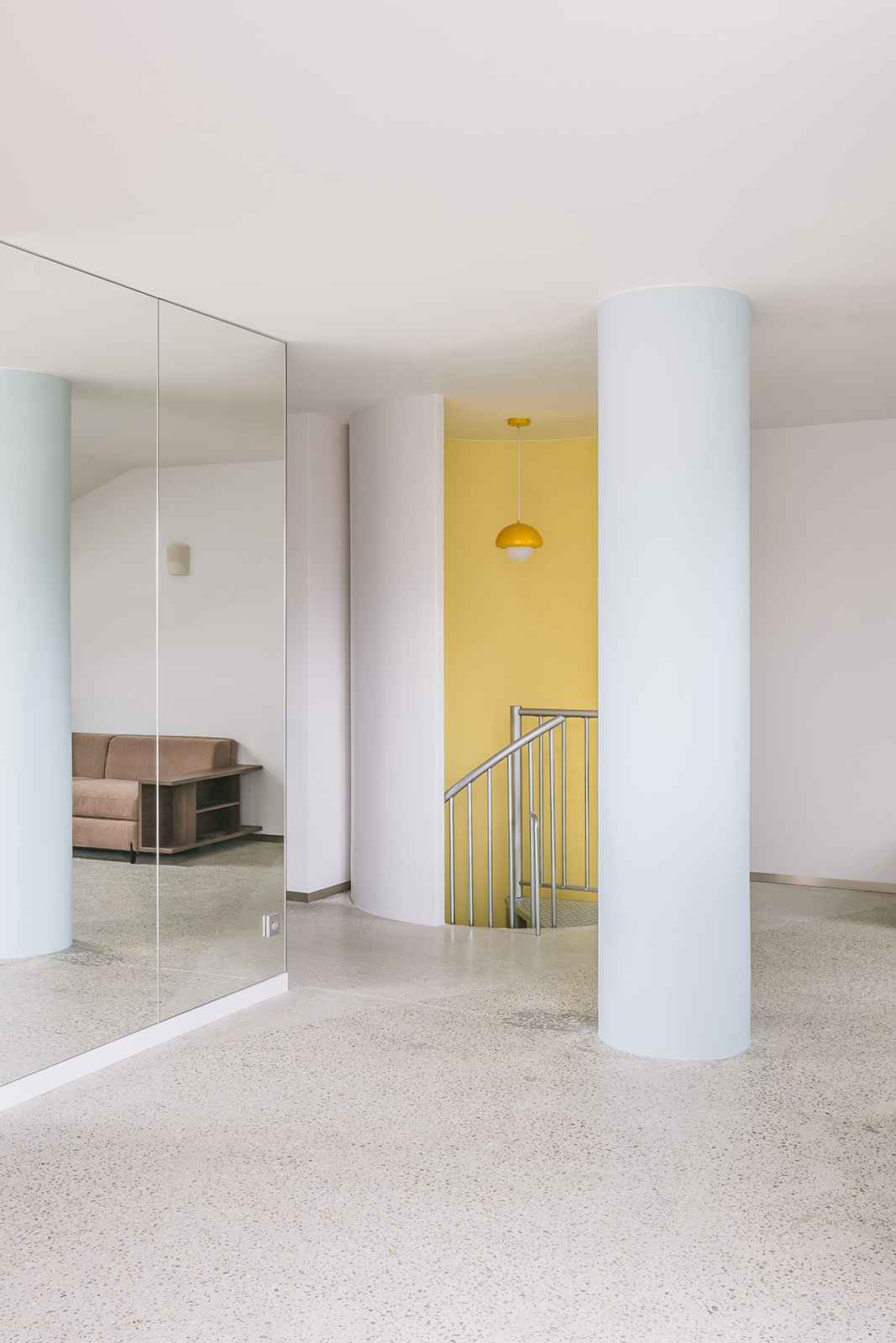 Archisearch Architecture in Colour: Gruit Transforms Two Existing Apartments into a 100 m² Duplex Through Yellows and Blues in Bagnolet, France