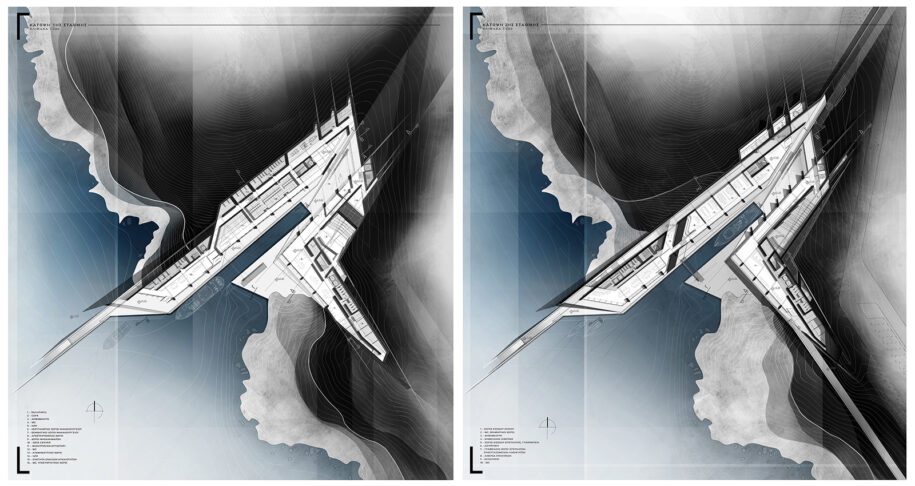 Archisearch Neutrino Research Center in Methoni | Diploma thesis by Labrini Lyrou & Panagiotis Chondros