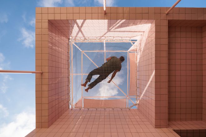 Archisearch - Dream Houses: Atelier RUA designs soft-pink Casa Galamares in Portugal around a courtyard