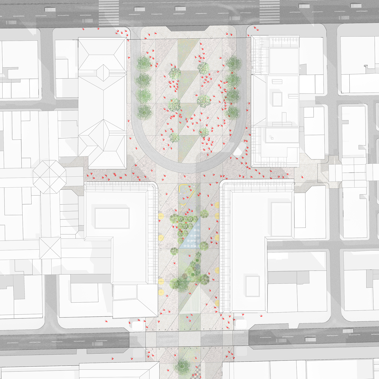 Archisearch 'Triangular Affairs': architects H. Vamvakas, P. Kyriakou, E. Ioannidis & OCA Architects present their entry at the open architectural competition 