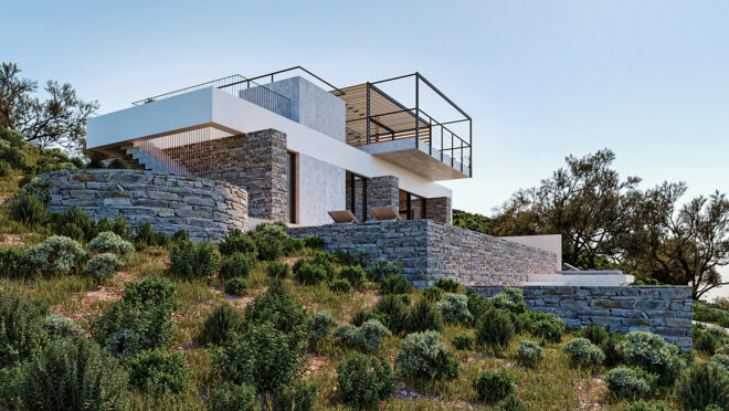 Archisearch - Vacation house in Paidochori: a summer house harmoniously embedded within the landscape of Crete | Schetakis architects