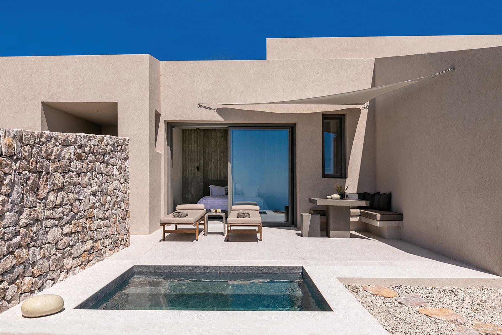 Archisearch Santorini Sky subterranean suites by architect Vassilis Zorzos