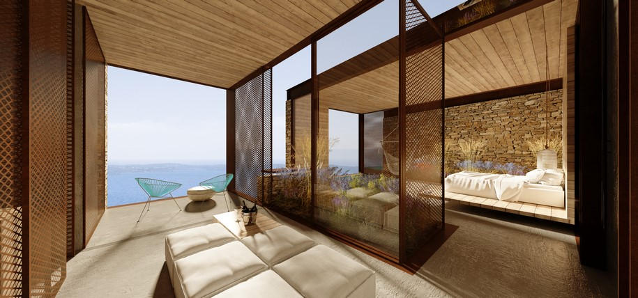 residence, Iliana Kerestetzi, greek architecture, sea, house, minimalism, greece, contemporary architecture, Katerina Karagianni, Giannis Liakos, Nikos Soulis, materials