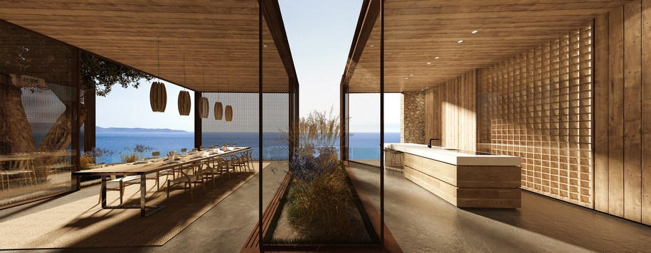 residence, Iliana Kerestetzi, greek architecture, sea, house, minimalism, greece, contemporary architecture, Katerina Karagianni, Giannis Liakos, Nikos Soulis, materials