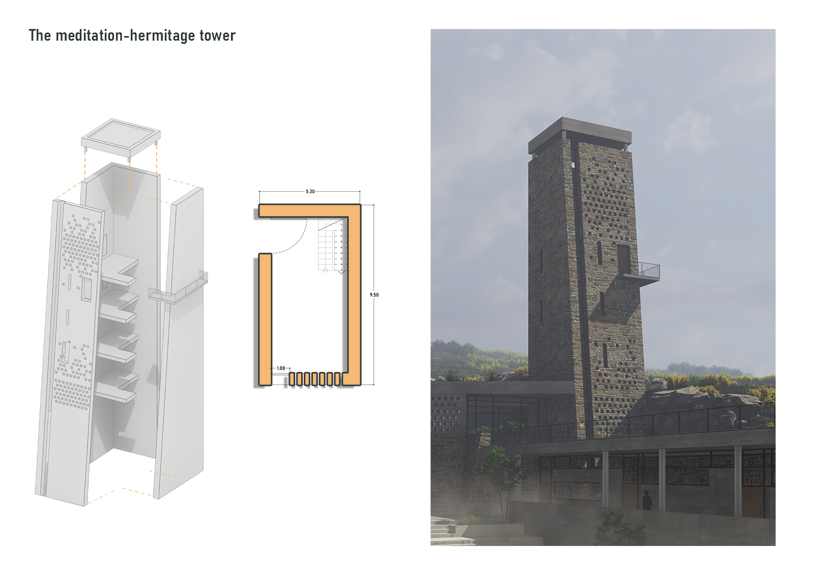 Archisearch Sacred Rocks: A contemporary monastery in Meteora | A diploma thesis by Diamanti Electra and Antoniou Konstantinos