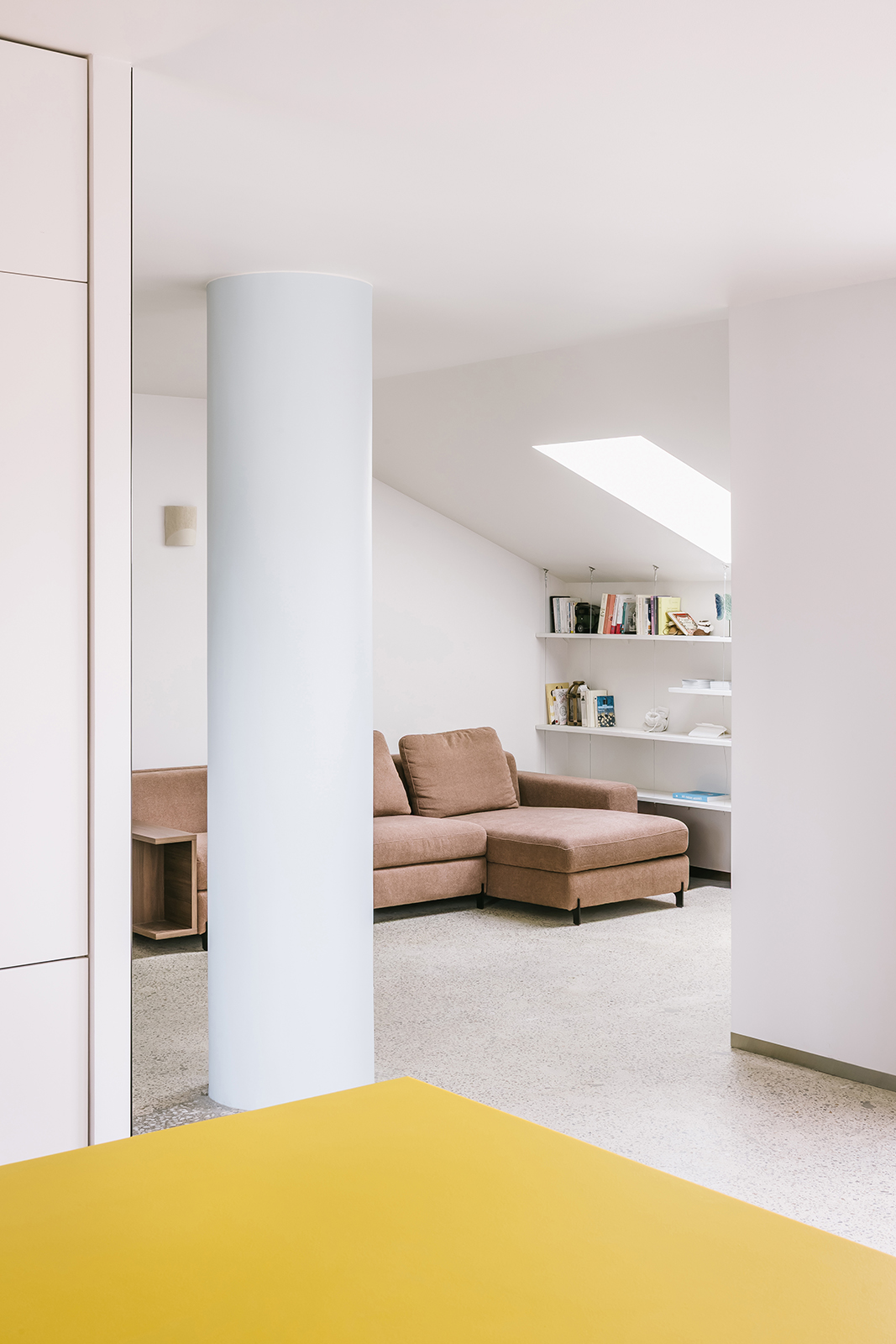 Archisearch Architecture in Colour: Gruit Transforms Two Existing Apartments into a 100 m² Duplex Through Yellows and Blues in Bagnolet, France