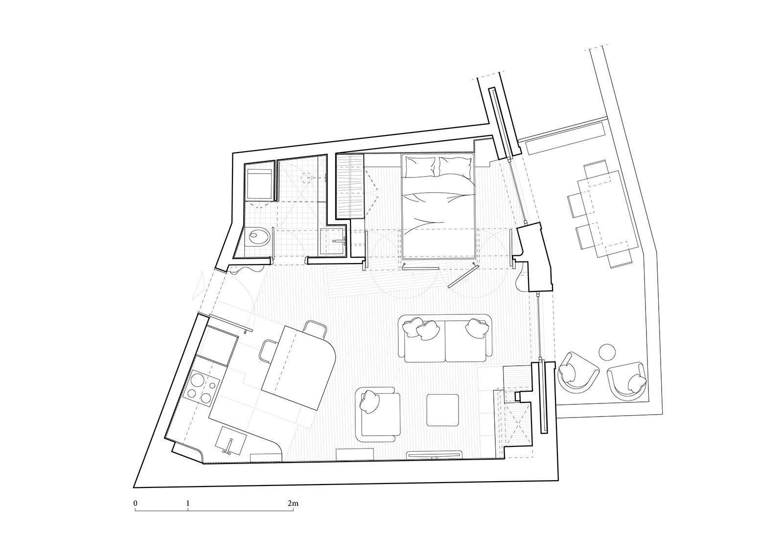 Archisearch Μικρο-διαμέρισμα 35τ.μ. στην Αθήνα | από τους Oikonomakis Siampakoulis Architects