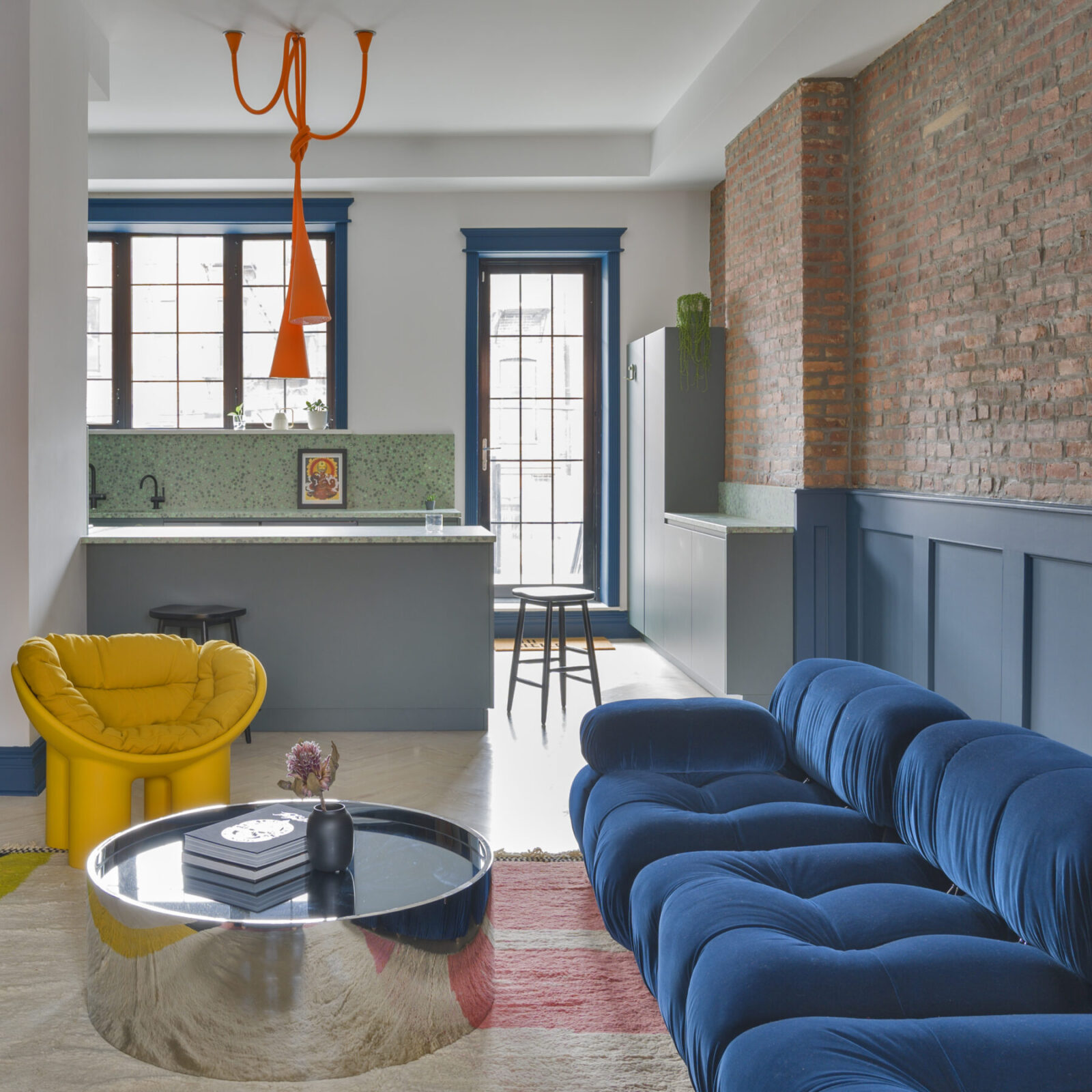 Archisearch Olbos Studio renovates a Bed-Stuy townhouse with elegant playfulness