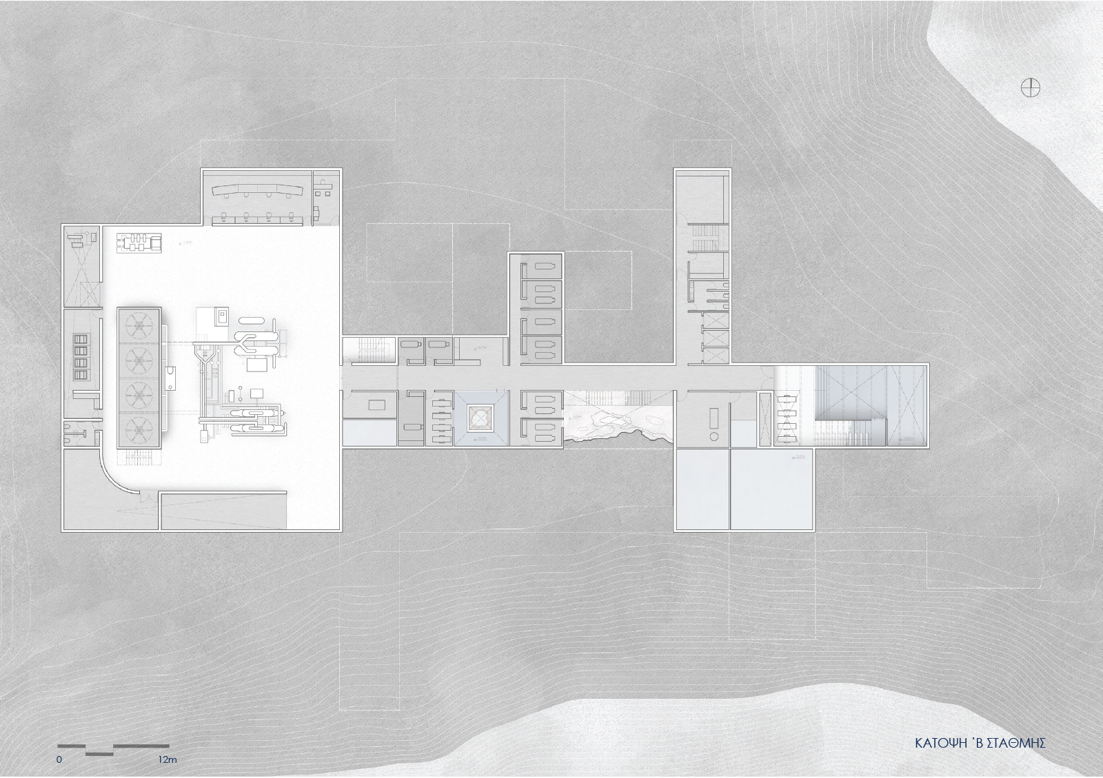 Archisearch Re-mining Giali: a new scenario for the manufactured landscape _ baths and a power production facility | Diploma thesis project by Dimitrios Mitsimponas