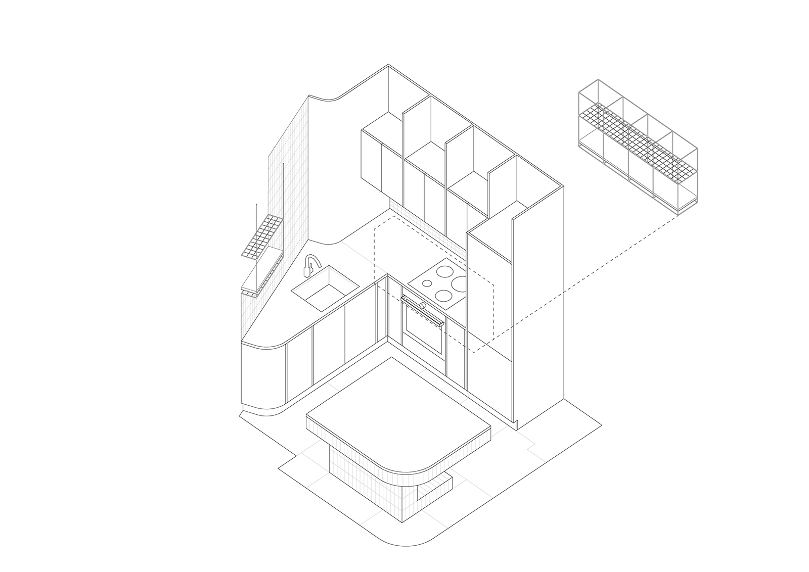 Archisearch Μικρο-διαμέρισμα 35τ.μ. στην Αθήνα | από τους Oikonomakis Siampakoulis Architects