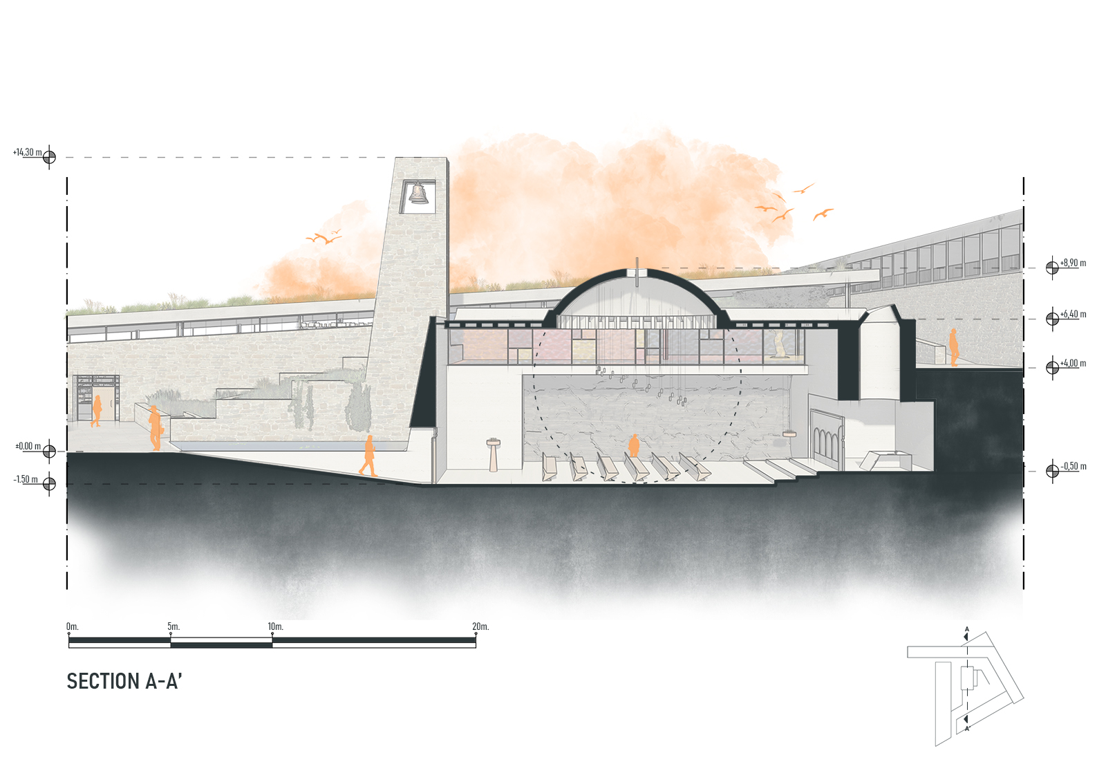 Archisearch Sacred Rocks: A contemporary monastery in Meteora | A diploma thesis by Diamanti Electra and Antoniou Konstantinos