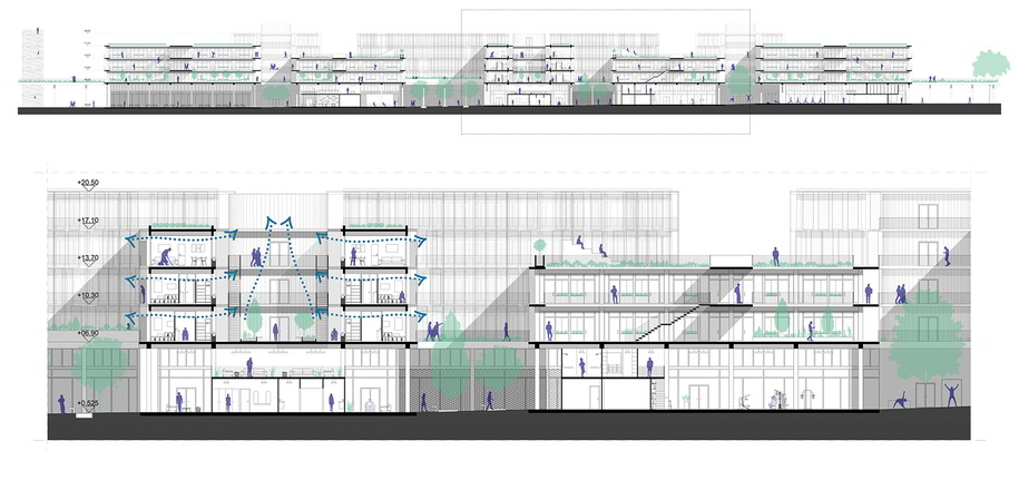 Archisearch Architectural competition for the new TEPAK Dormitories in Limassol, Cyprus - Honorable mention | by Eleni Alexi, Marilena Christodoulou, Elissavet Pasli, Angelos Shiamaris